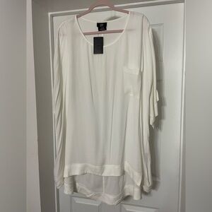 NWT CCX City Chic Ivory Tunic XL/22